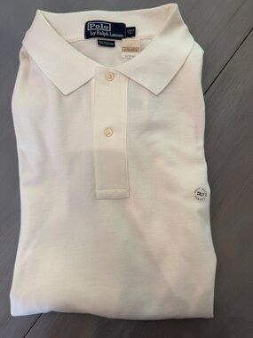 Polo by Ralph Lauren Cream Short-Sleeve Polo Shirt